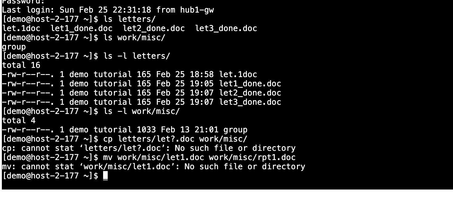 the commands ssuch still not working? 
