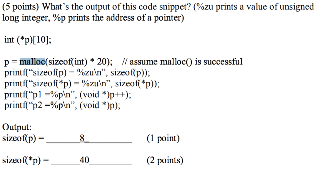 How to calculate sizeof() in c programming manually (without using computer)?? Here