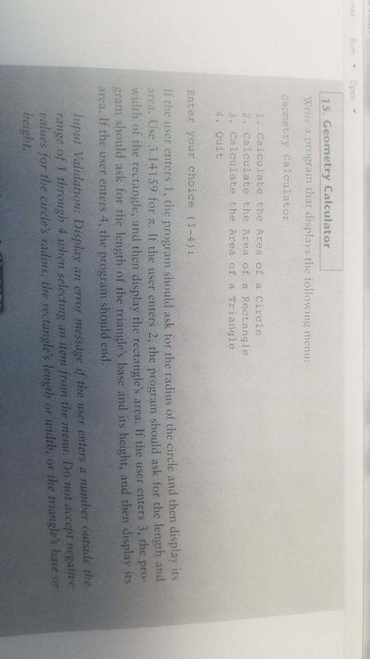  this program have to be done in visual c++ console application.