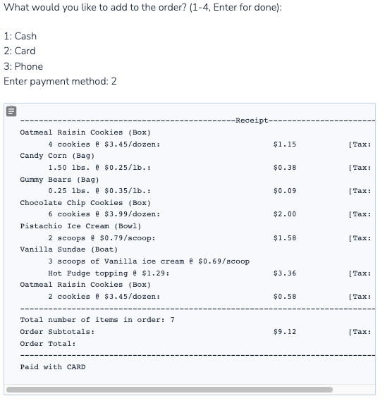 a payment method to an order. Payment class The Payment class specifies
