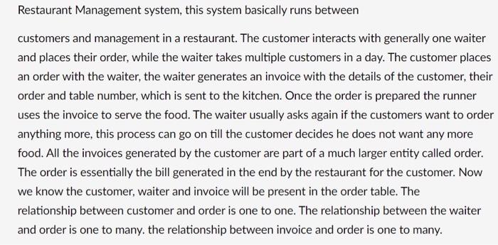  below is the ERD created based on the problem statement. Requirement