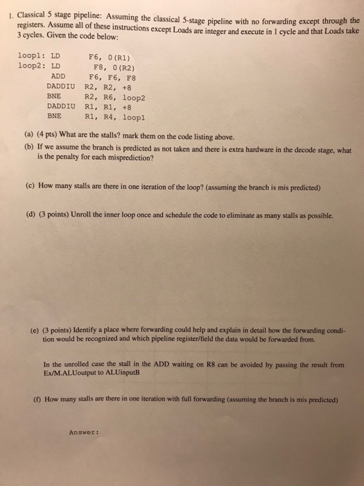  Classical 5 pipeline give me a b c d e f