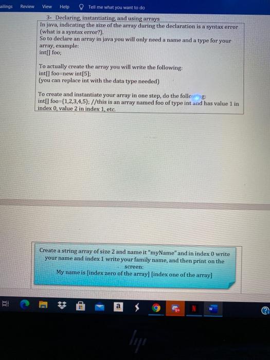 Students will implement some of the basic concepts learned in computer science
