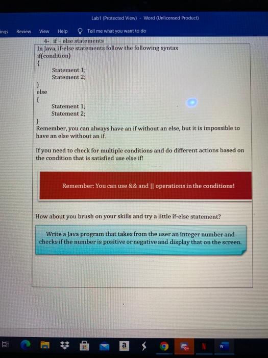 I course. They will declare, instantiate, and use variables, print, prompt user