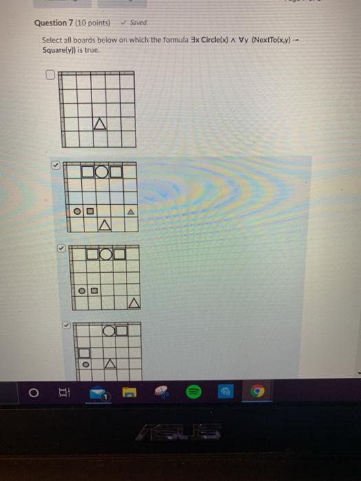  Question 7 (10 points) Saved Select all boards below on which