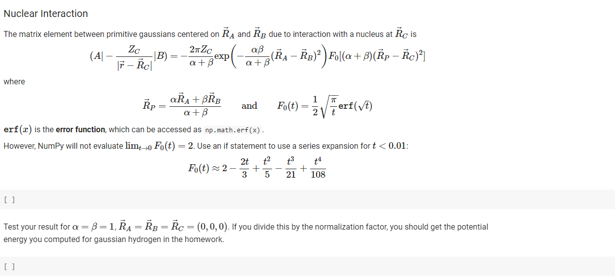  I need this in Python Code. Nuclear Interaction The matrix element