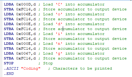  I am supposed to write an assembly level program that prints