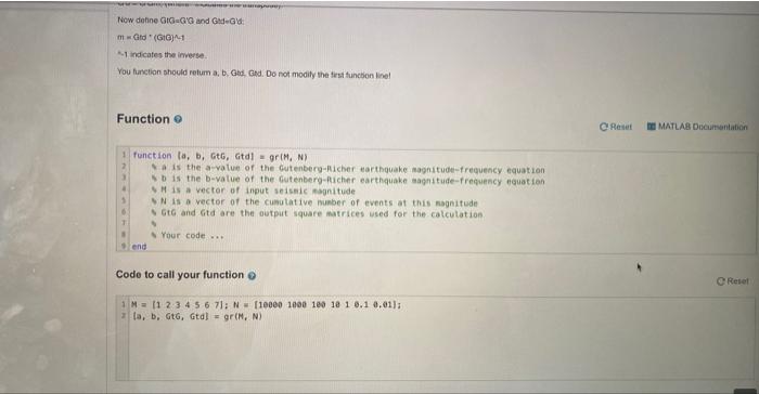 Gutenberg.Richter values (a and b). The inputs will be earthquake megnitude (M)