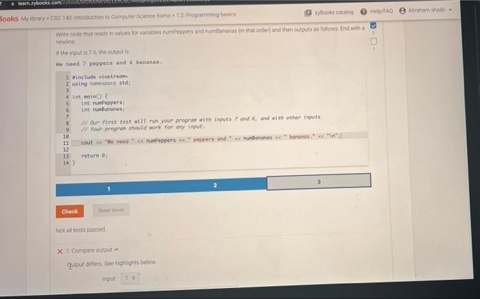 I need help completing this code im having troubles getting the numbers