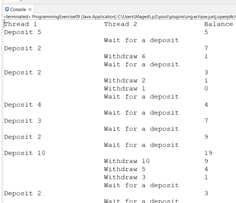  PLEASE WRITE IN JAVA CODE: Write a program that demonstrates thread