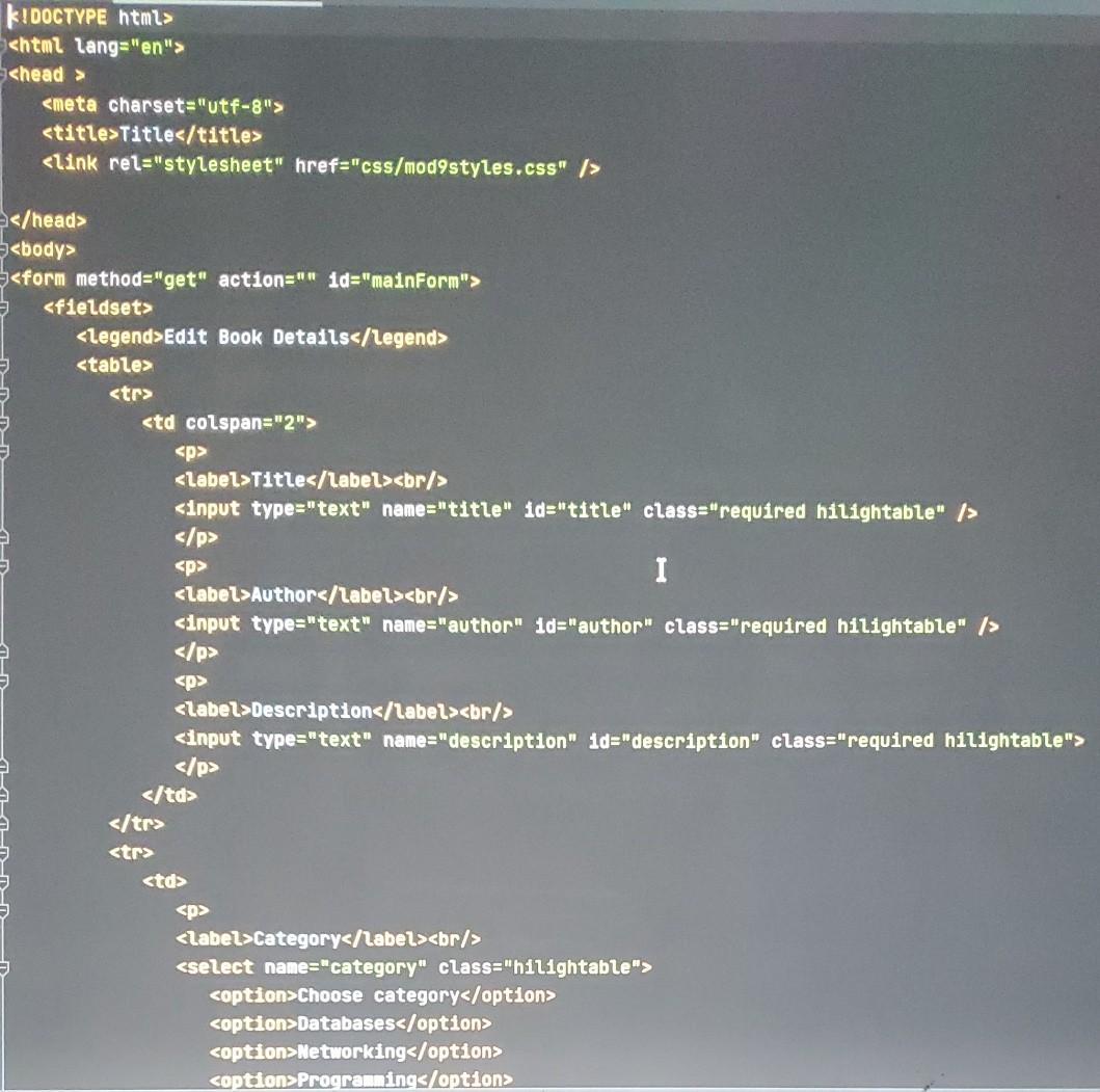 button. Grading will be mostly based on your JavaScript file working to