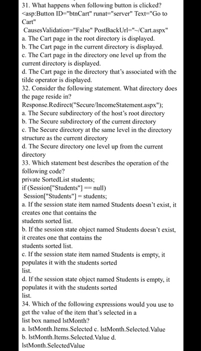  Can some one answer these pleasee 31. What happens when following