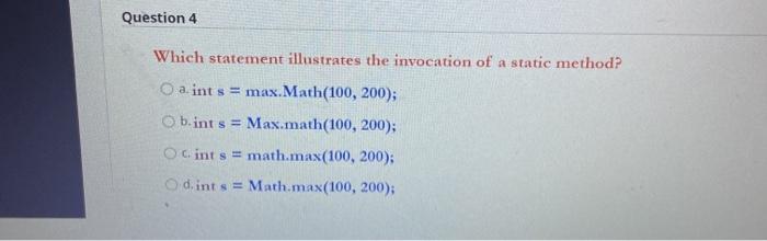 methods Question 2 What is the scope of a private instance variable?