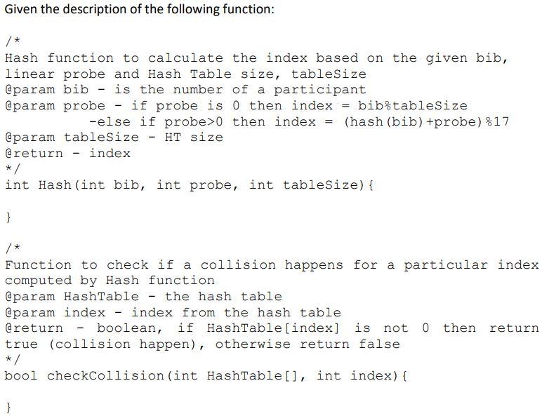 for their running event system. The participant for the running event is