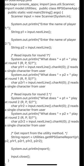 wins rock, and scissors wins paper. Testing. Your goal is to pass