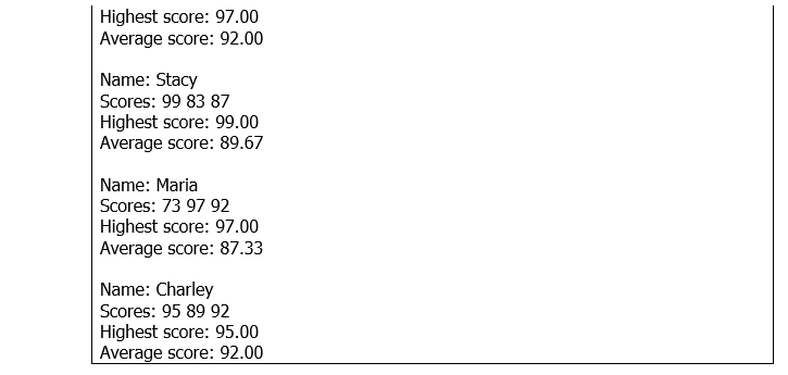 Program 1 A simple course management system models a students information with