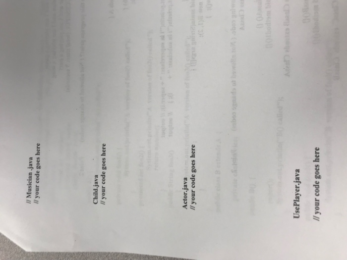 method called play0 that displays a message describing the meaning of "play"