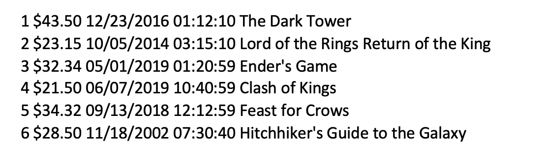 IN C++ - Starter code given Read the file inFile.txt. Using inFile.txt
