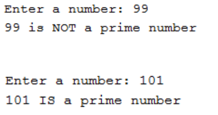 that behaves as described below. First, you will prompt the user to