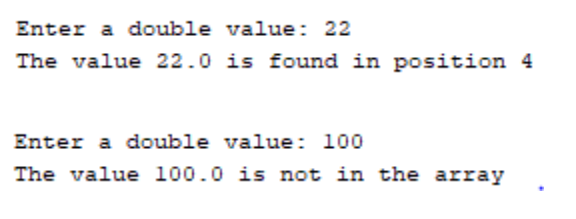 the array with these values. This array will be a local variable