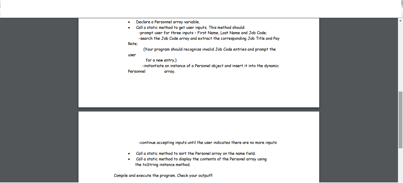 & Sorti I. Define a Java class as described below. All variables