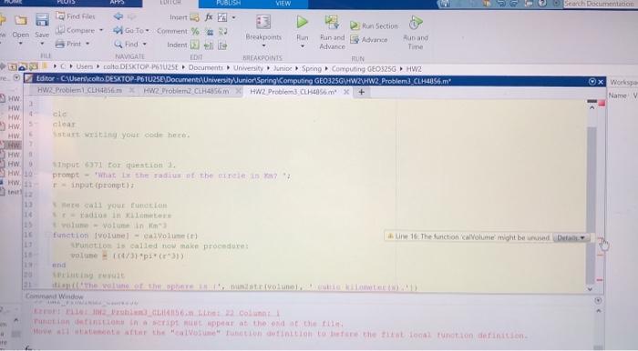i cannot figure out how to fix rhis error, please help. MatLab.