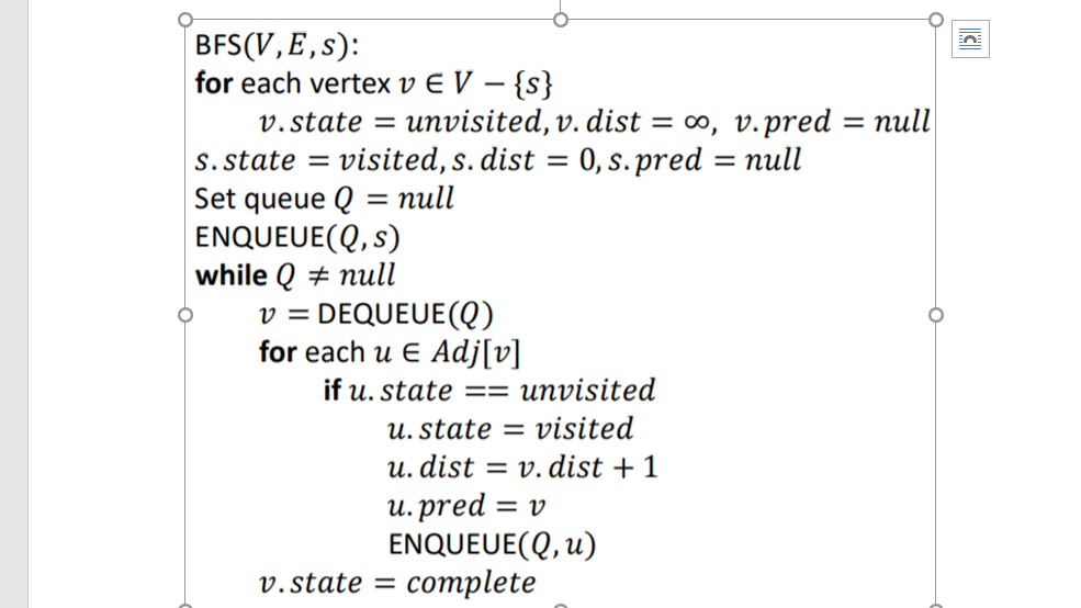 Modify the Breadth-first Search (BFS) algorithm so that it can count the