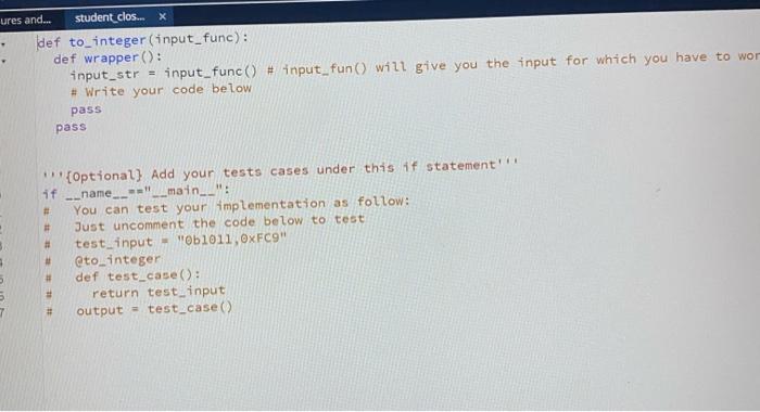 a decorator to convert the given binary or hexadecimal numbers into integers.