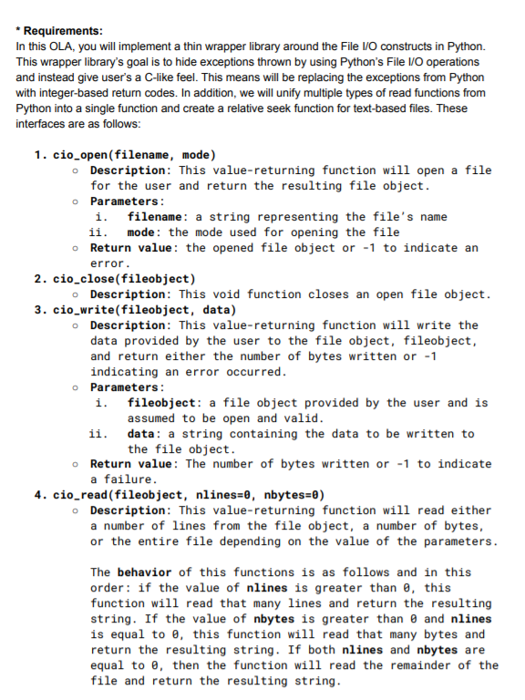 gain experience with File VO in Python o To gain experience developing
