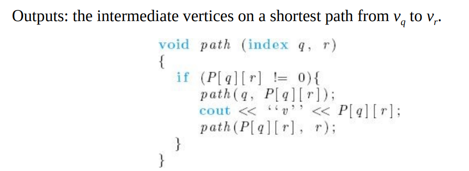 graph in java please 6. Use the Print Shortest Path algorithm (Algorithm