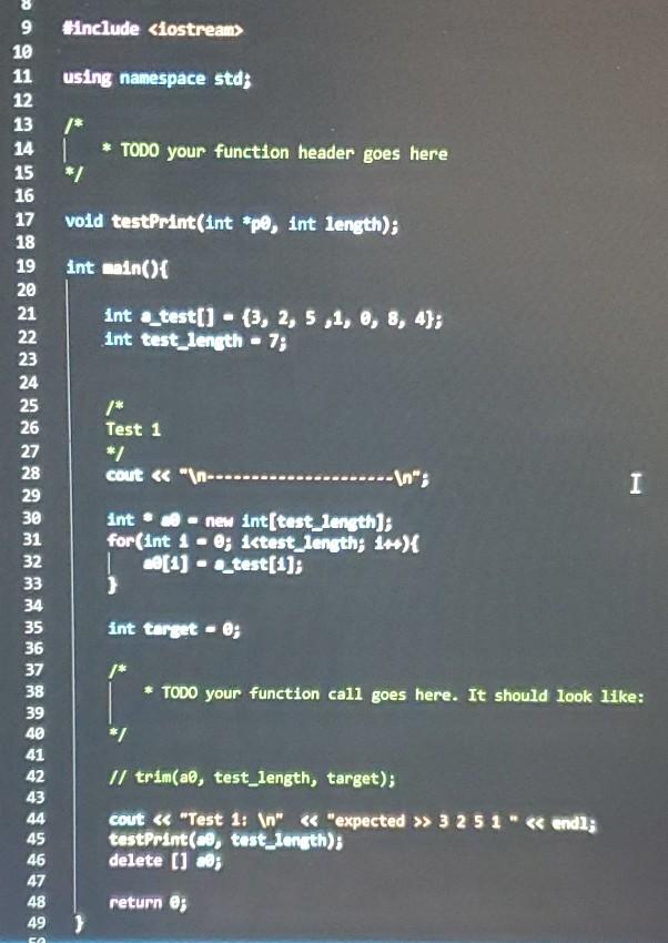the TODO parts) 1. 30 points You are required to write a