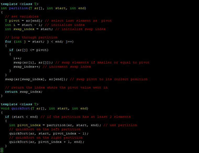  Quick sort Concise explanation of algorithm Give and explain Best/average Time