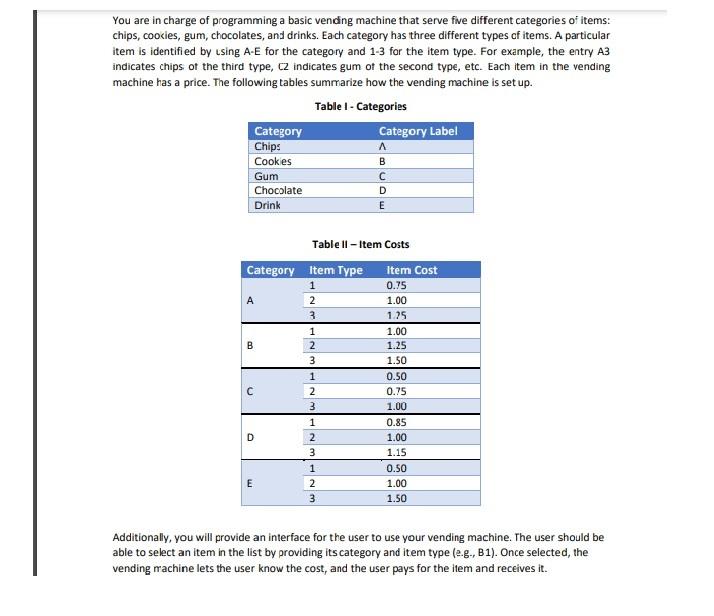  Please write the program in C++ with clear documentation. Thank you