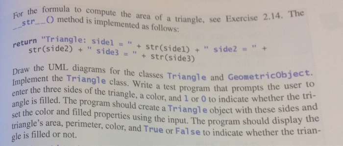 RuntineError exception if the three given sides c triangle
