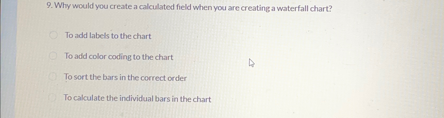  Why would you create a calculated field when you are creating