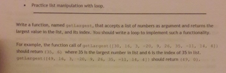  python program using for loop Practice list manipulation with loop. Write