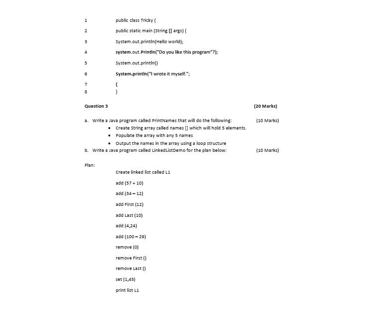 called Triangle to output the following in a dialog box: % %