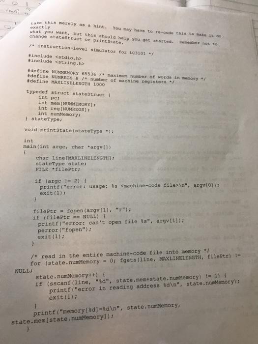 I have been trying to access the elements in stateStruct but