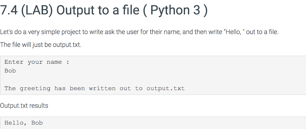 (Python) Thank you! 7.4 (LAB) Output to a file (Python 3)