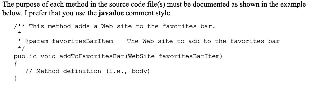 it into 3 parts. Part 1: Create Collection of Web Sites Visited.