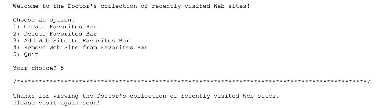 at the end of this document. Java code that accesses the text