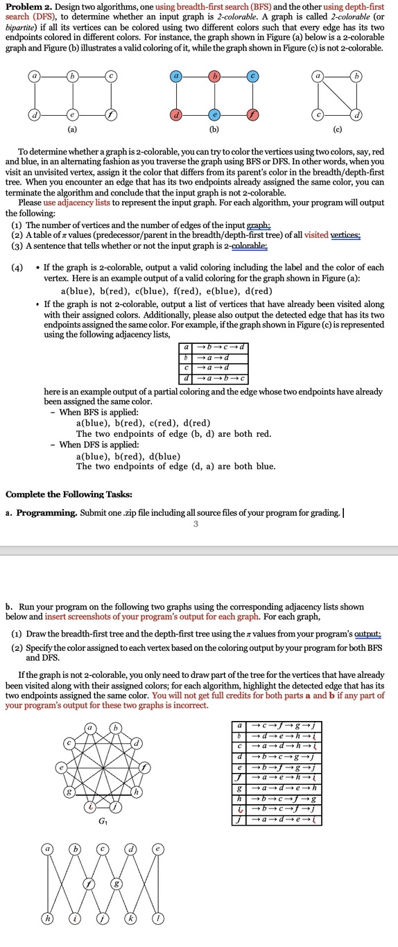  Write code in java and answer a and b. Problem 2.