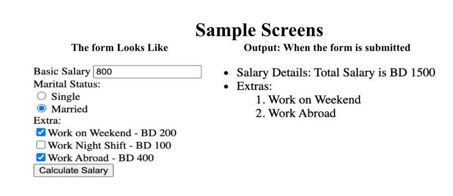 Part 1: (SIMPLE) Write the necessary PHP code to calculate the total
