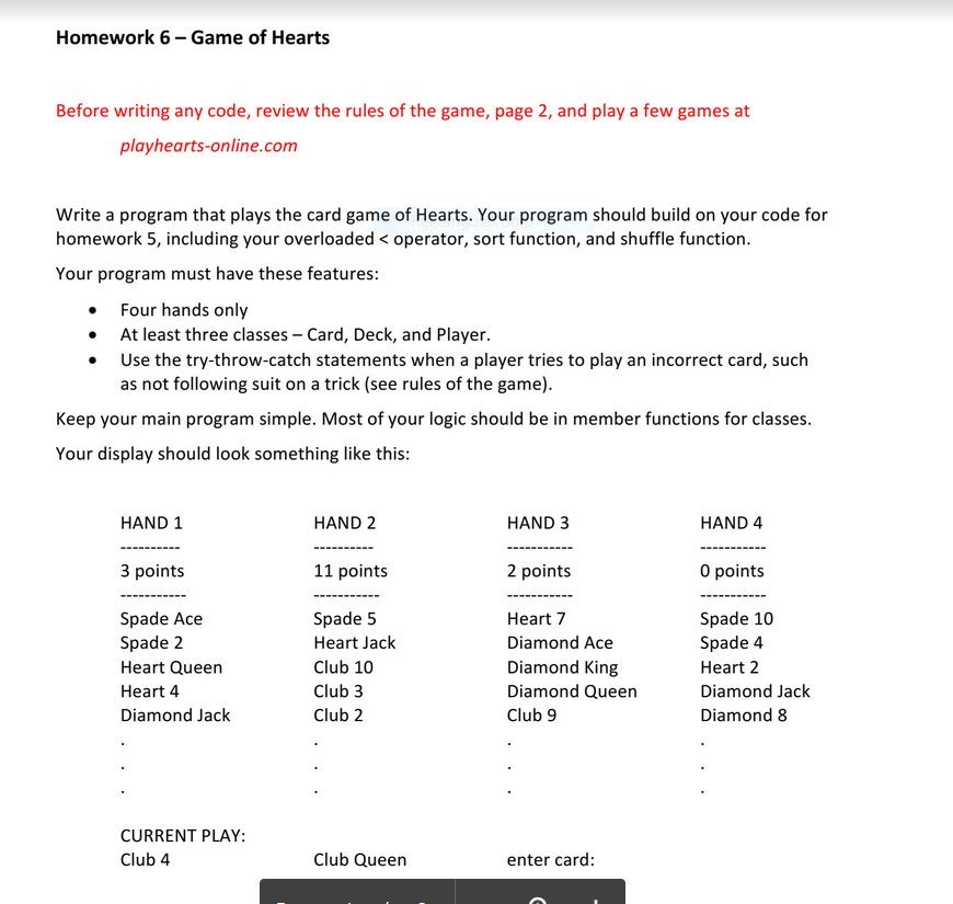 PLEASE DON'T COPY EXISTING CODES ON CHEGG. The program is in C++