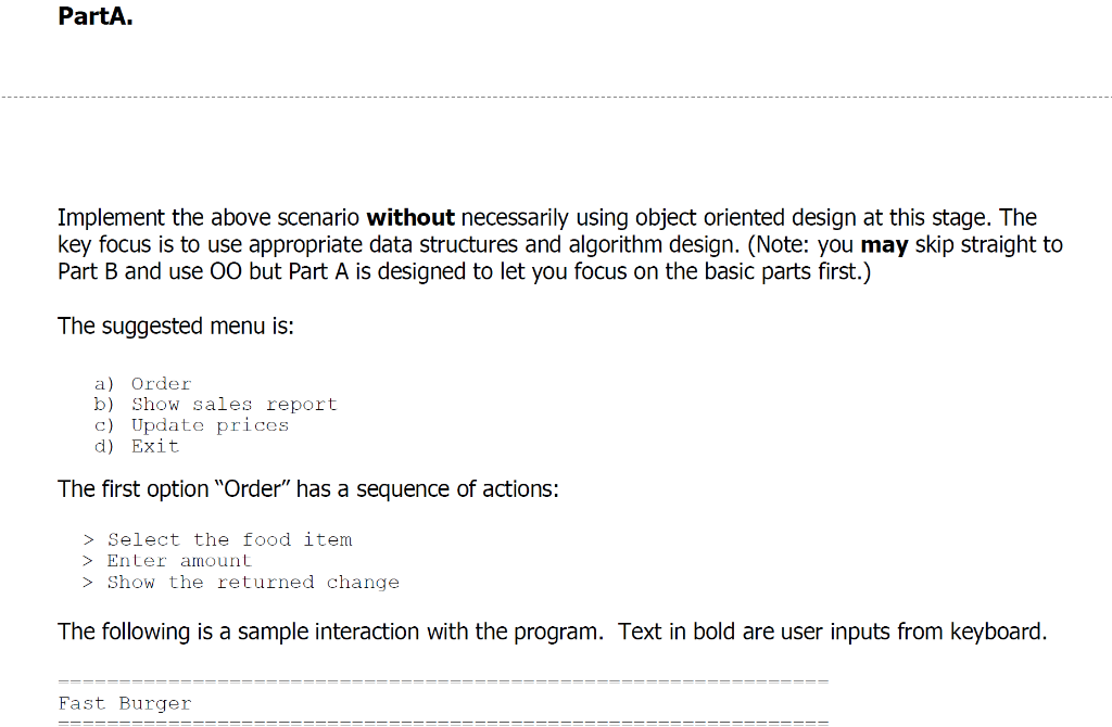 and sodas. For simplicity we just call them burgers or soda and