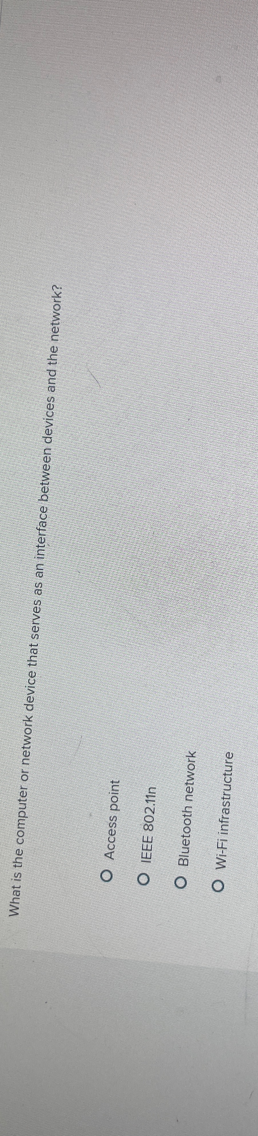  What is the computer or network device that serves as an
