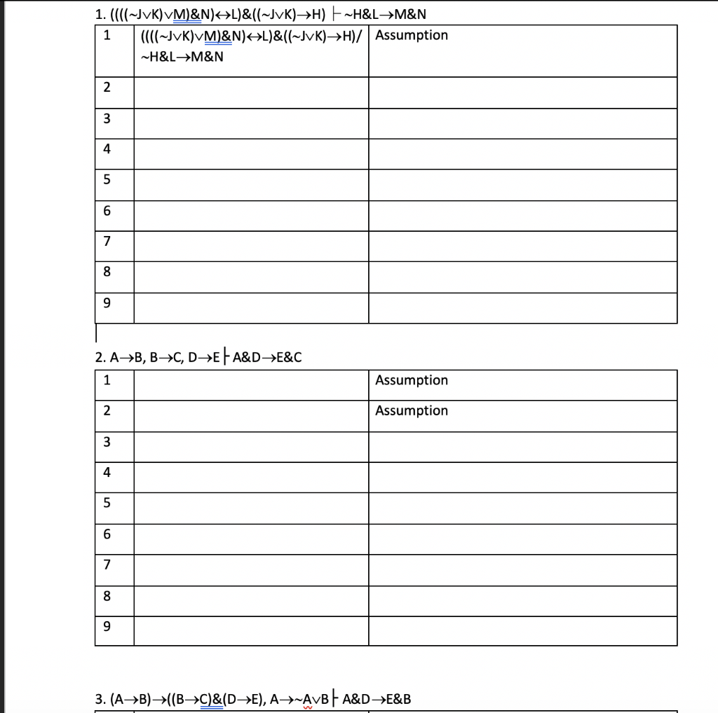 Hello, please help me answer these three problems in the same format
