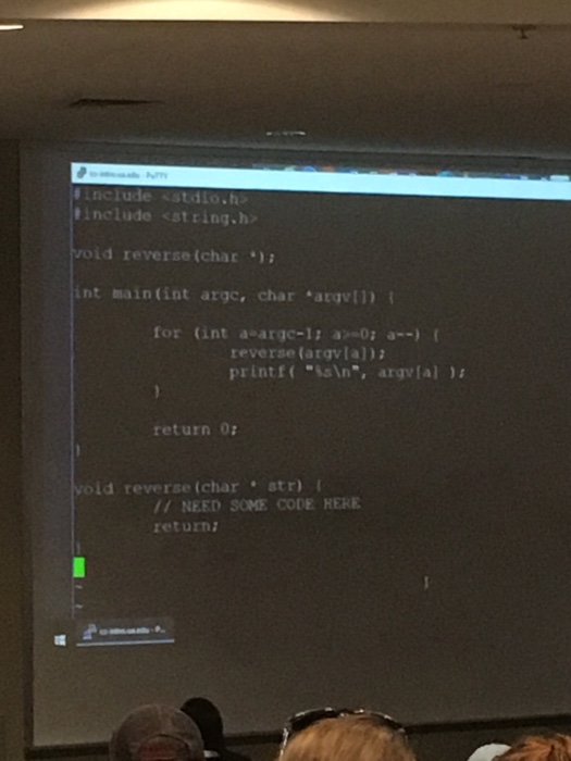 reverse function for the problem. Please write in C not C++ 1.