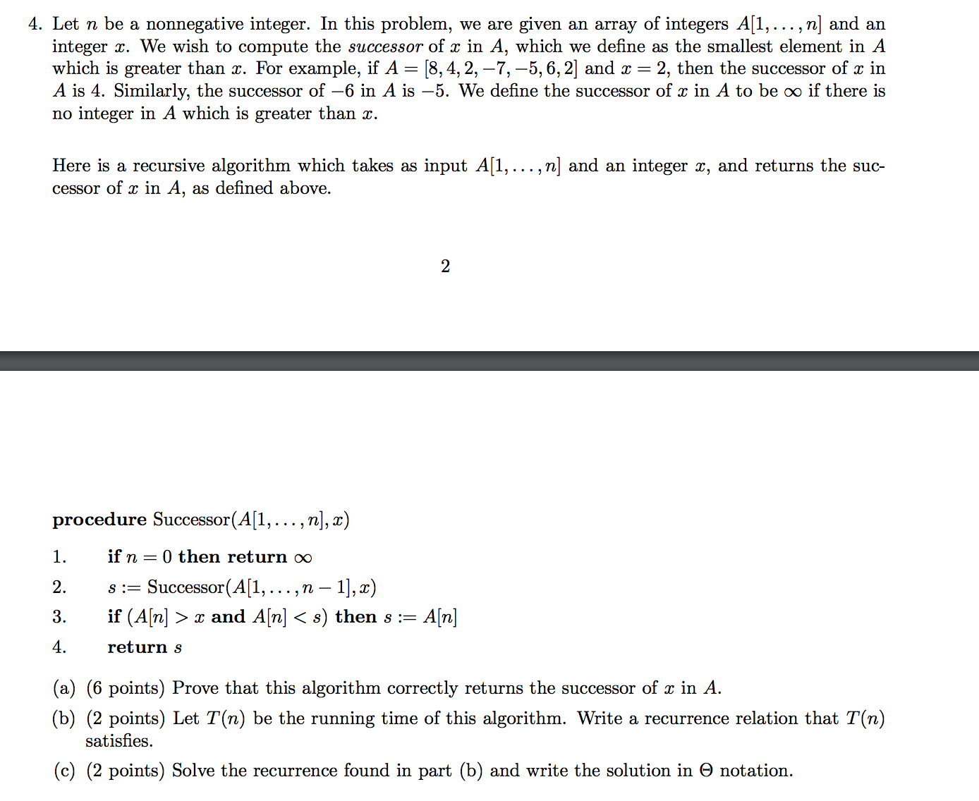  Let n be a nonnegative integer. In this problem, we are
