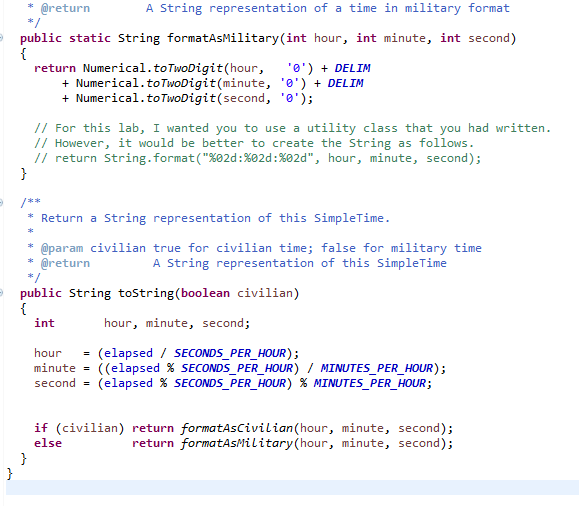 trouble understanding the logic used with the first class of code time